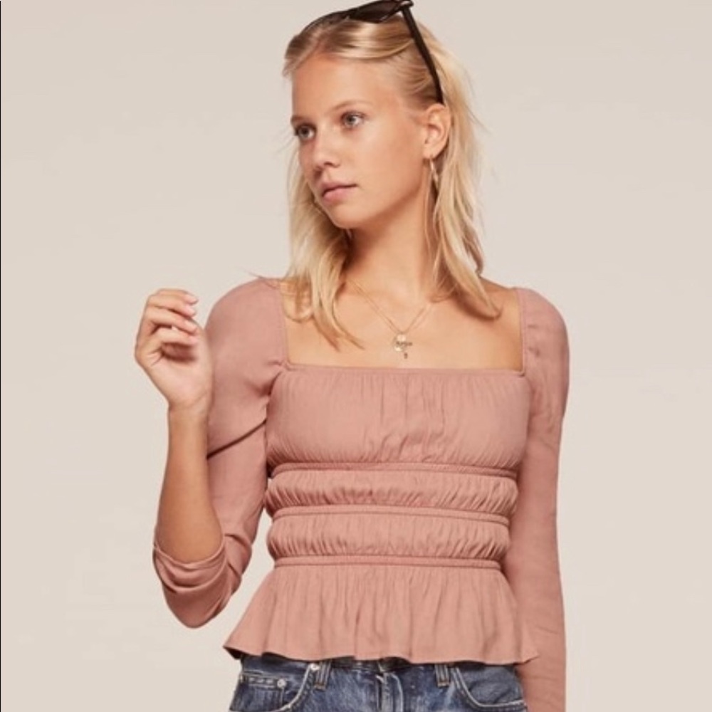 Reformation Laurent Top- Blush